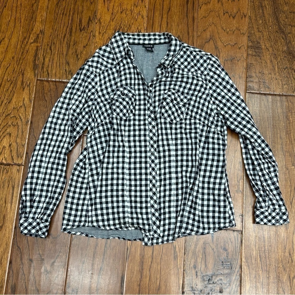 Torrid womens plaid flannel